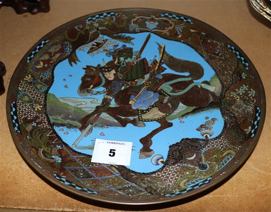 Japanese cloisonné plate(-)